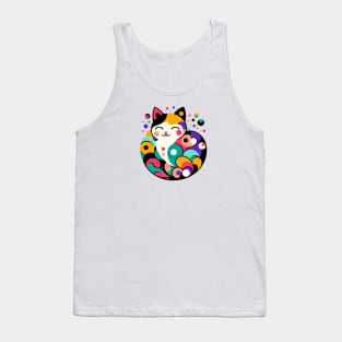 Cat Palette Colorful Family Tank Top